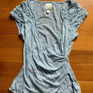 Ric Rac brand top, light blue, XS